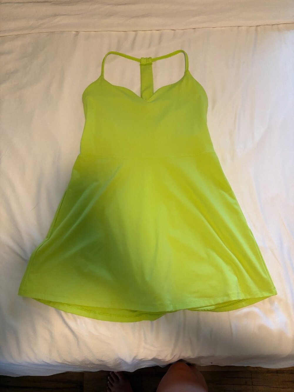 Spiritual Gangster Neon Lime Active Dress Size Large